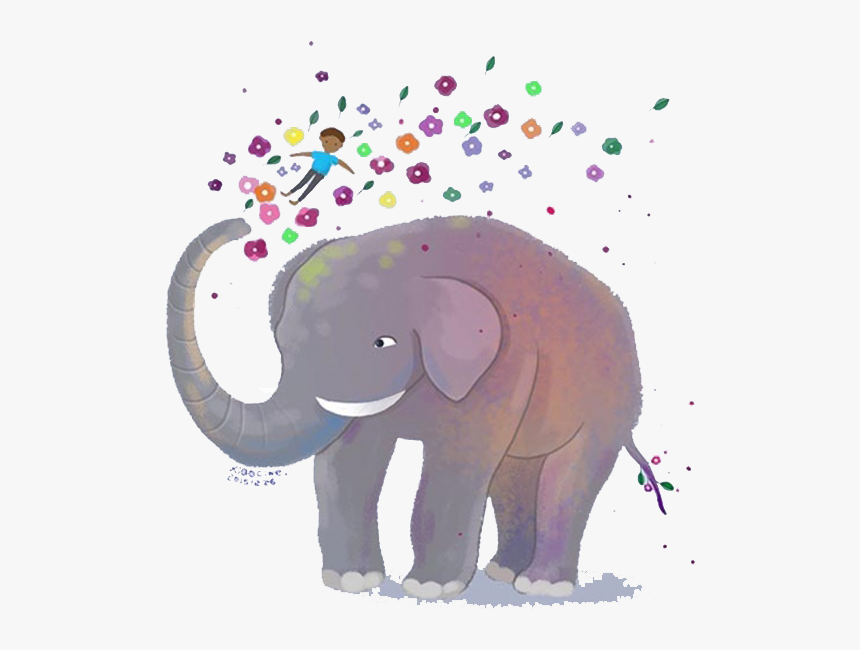 Clip Art Cute Elephant Illustrat