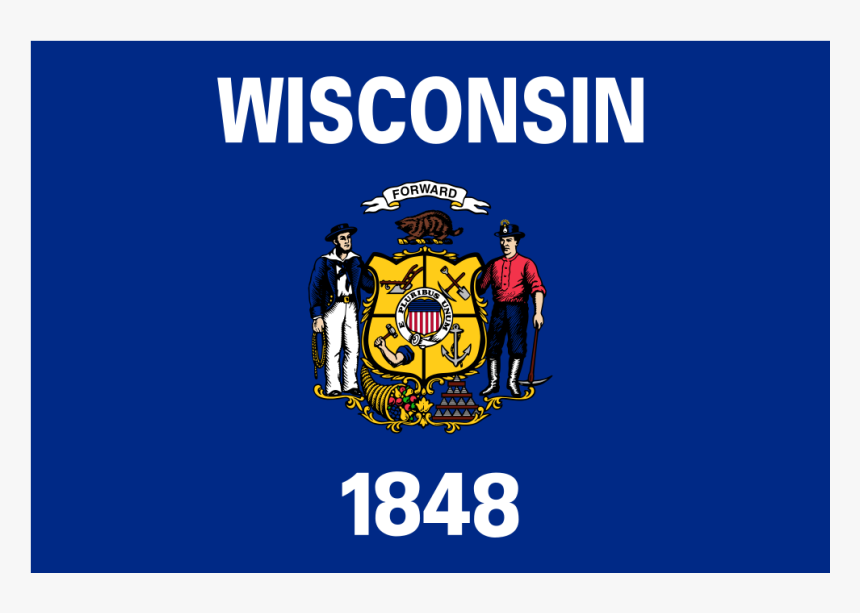 Us Wi Wisconsin Flag Icon - Wisconsin State Flag