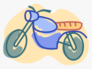 Vector Illustration Of Dirt Bike Motorcycle Or Motorbike - Motorcycle