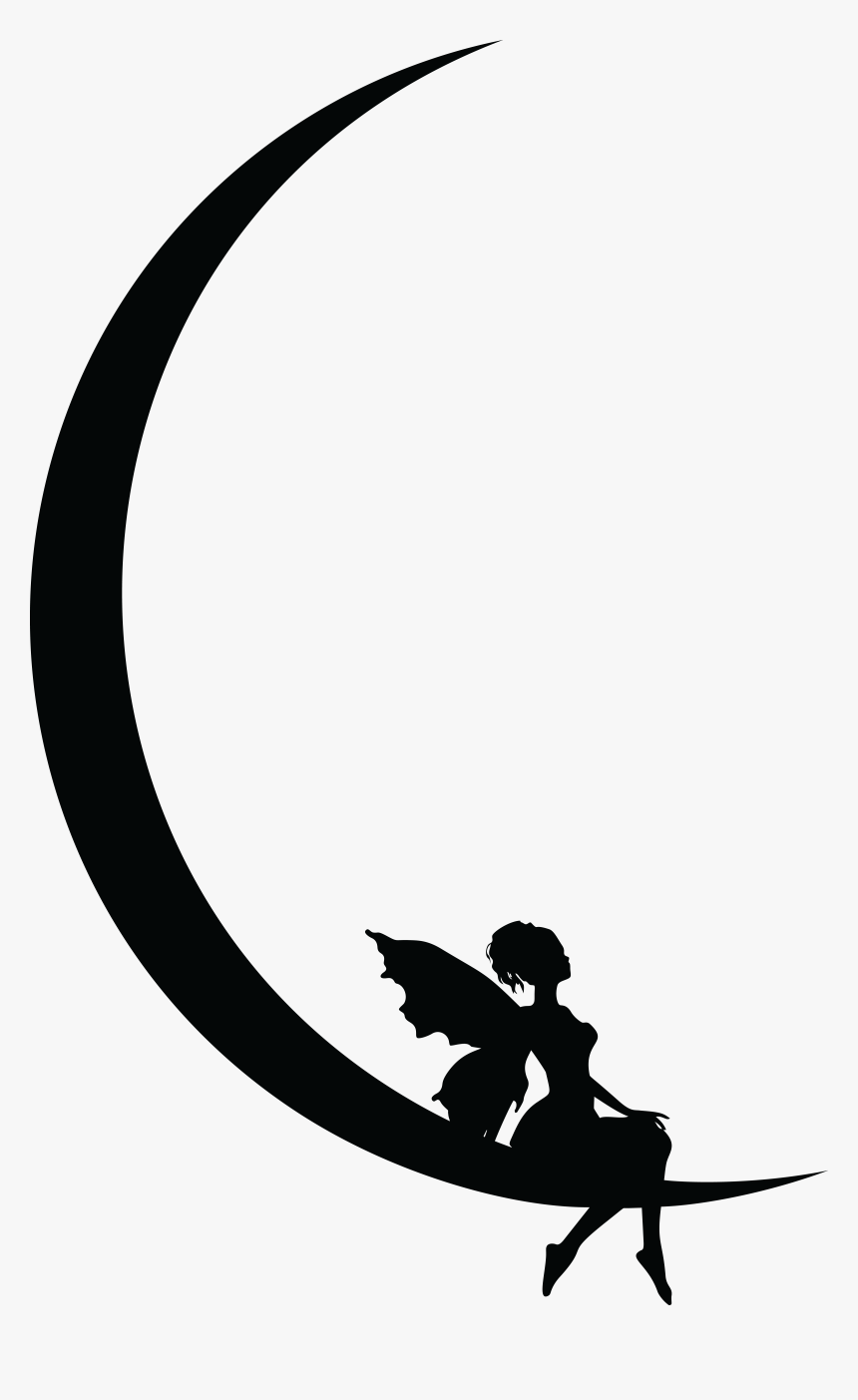 Fairy Resting On Crescent Moon By Yatheesh Clip Arts - Crescent Moon And Fairy