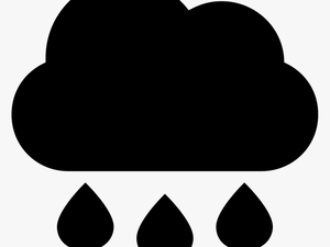 Raindrops Of Rain Falling Of Dark Cloud - Dark Cloud Icon