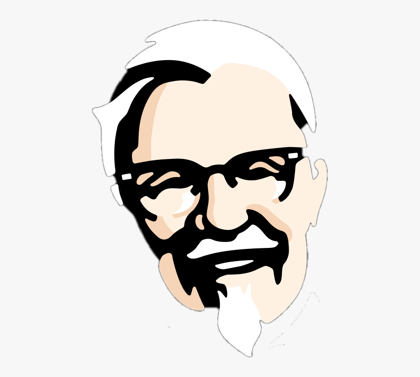 #kfc #face #logo #kentucky #fried #chicken - Kfc Face