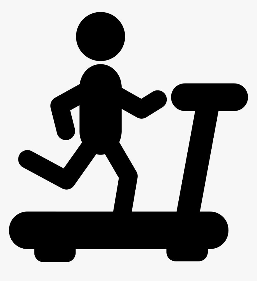 Person Running On A Treadmill Si