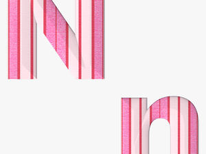 Abc Alphabet N Fabric Stripes