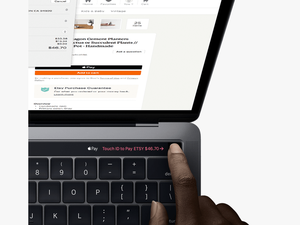 Transparent Touch Id Png - Macbook Pro Touch Bar Spotify