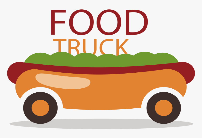 Cartoon Hot Dog Clipart - Food Truck Clipart Transparent Background