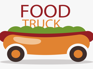 Cartoon Hot Dog Clipart - Food Truck Clipart Transparent Background