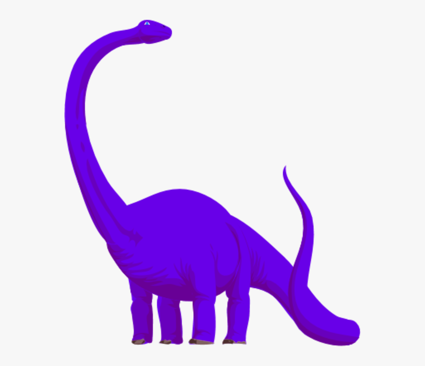 Purple Dinosaur Clipart - Purple