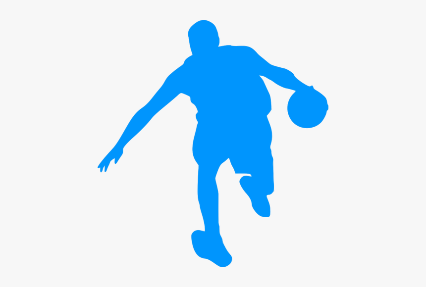Basketball Player In Action - Bola Basket Vector Png