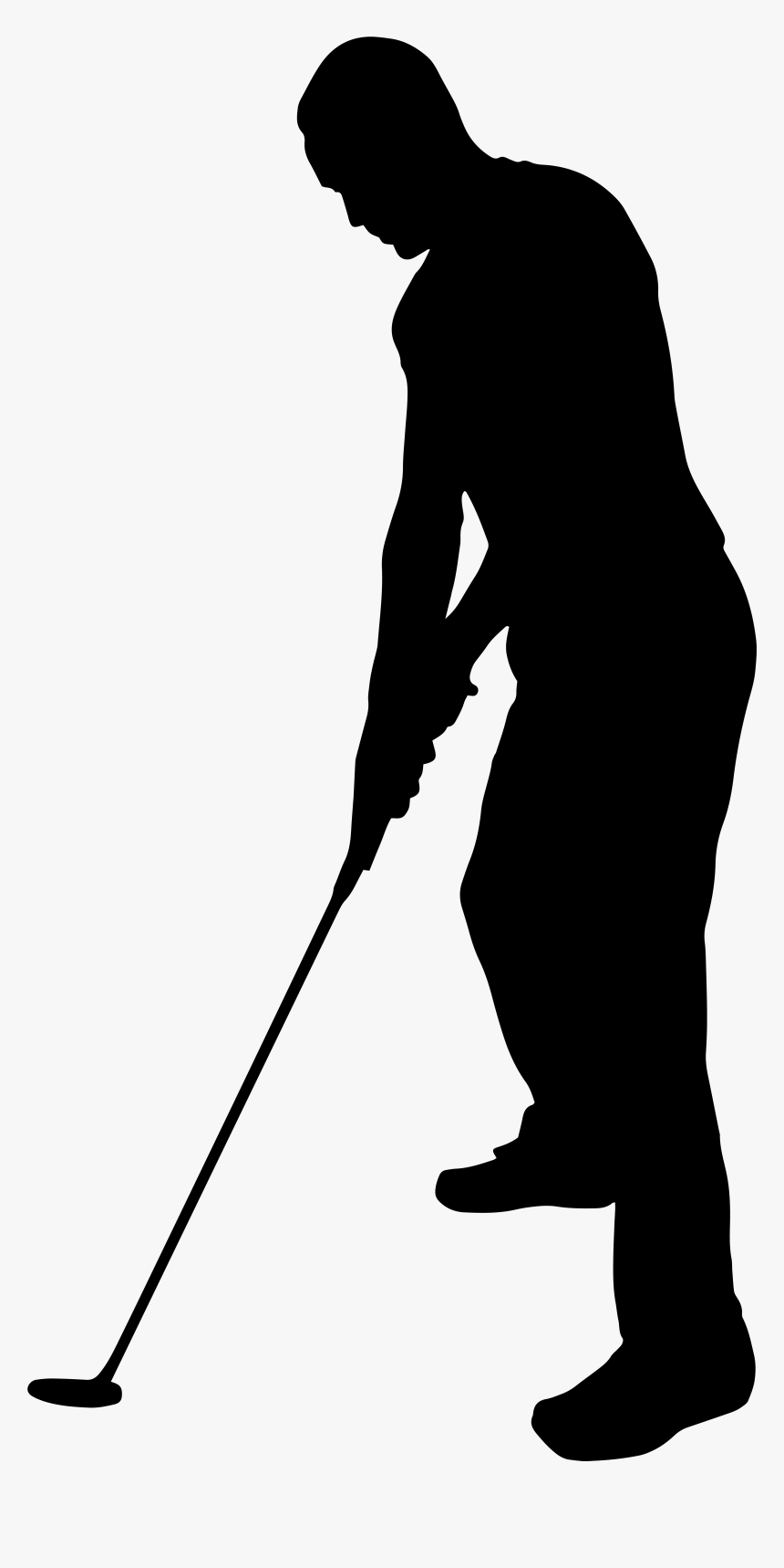 Golf Player Silhouette At Getdra
