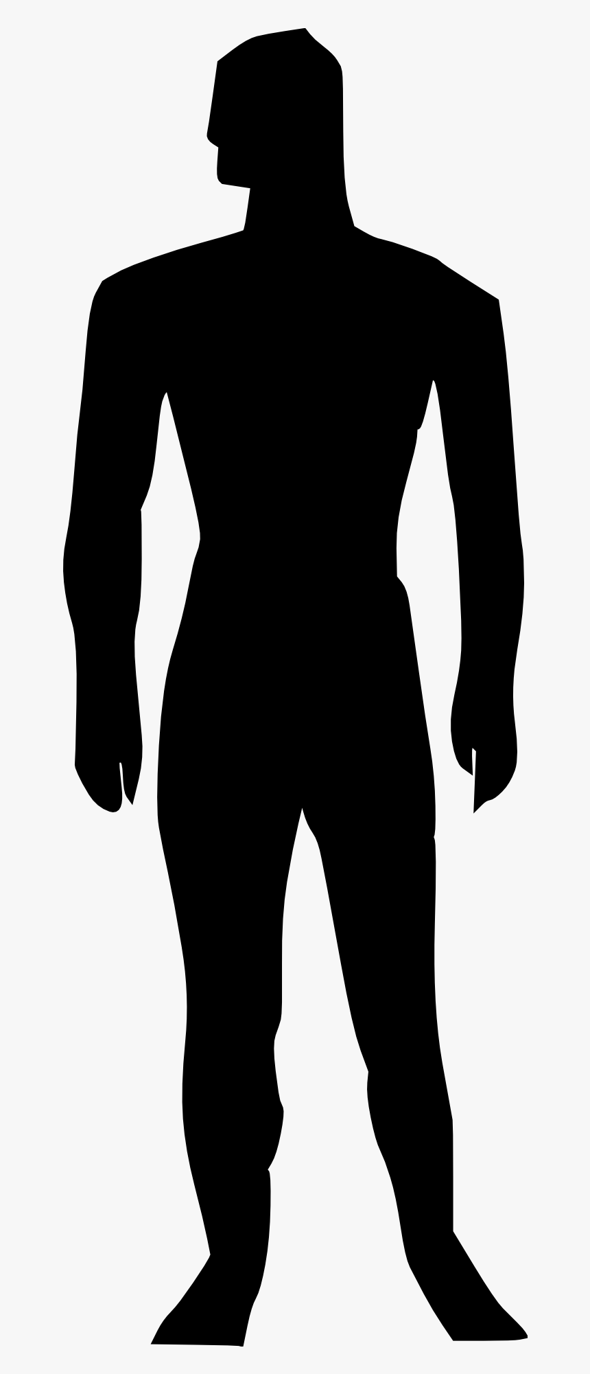 Transparent Muscles Body Silhouette - Full Body Silhouette Png