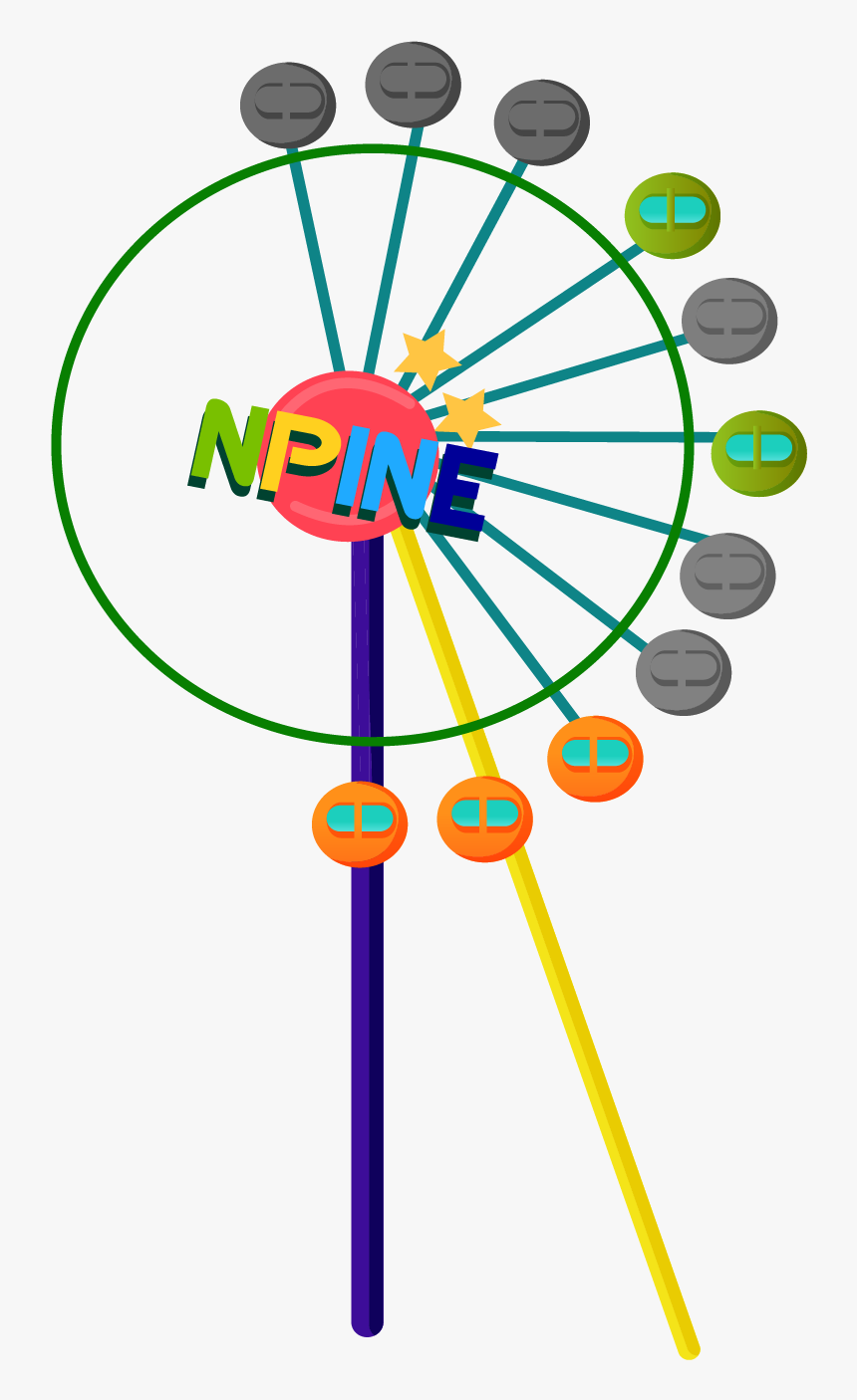 Lollipop Color Ferris Wheel Vector Material Png Download