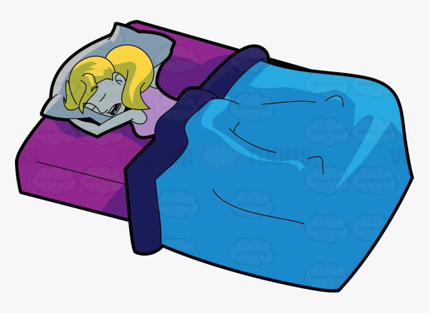 Bed Sleeping In Clipart Free Best Transparent Png - Clipart Sleeping In Bed Cartoon