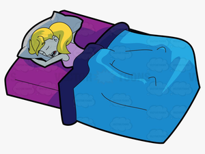 Bed Sleeping In Clipart Free Best Transparent Png - Clipart Sleeping In Bed Cartoon