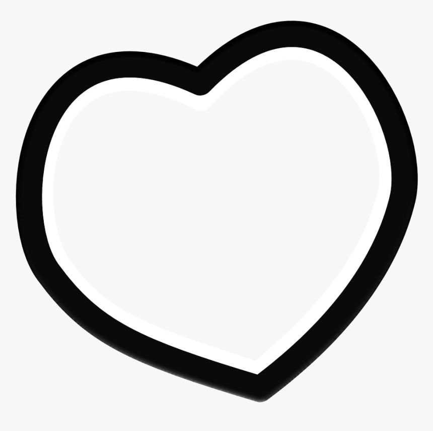 Black Heart Outlines Free Clipart Images - White Heart Gif Png