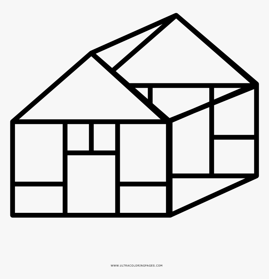 House Frame Coloring Page