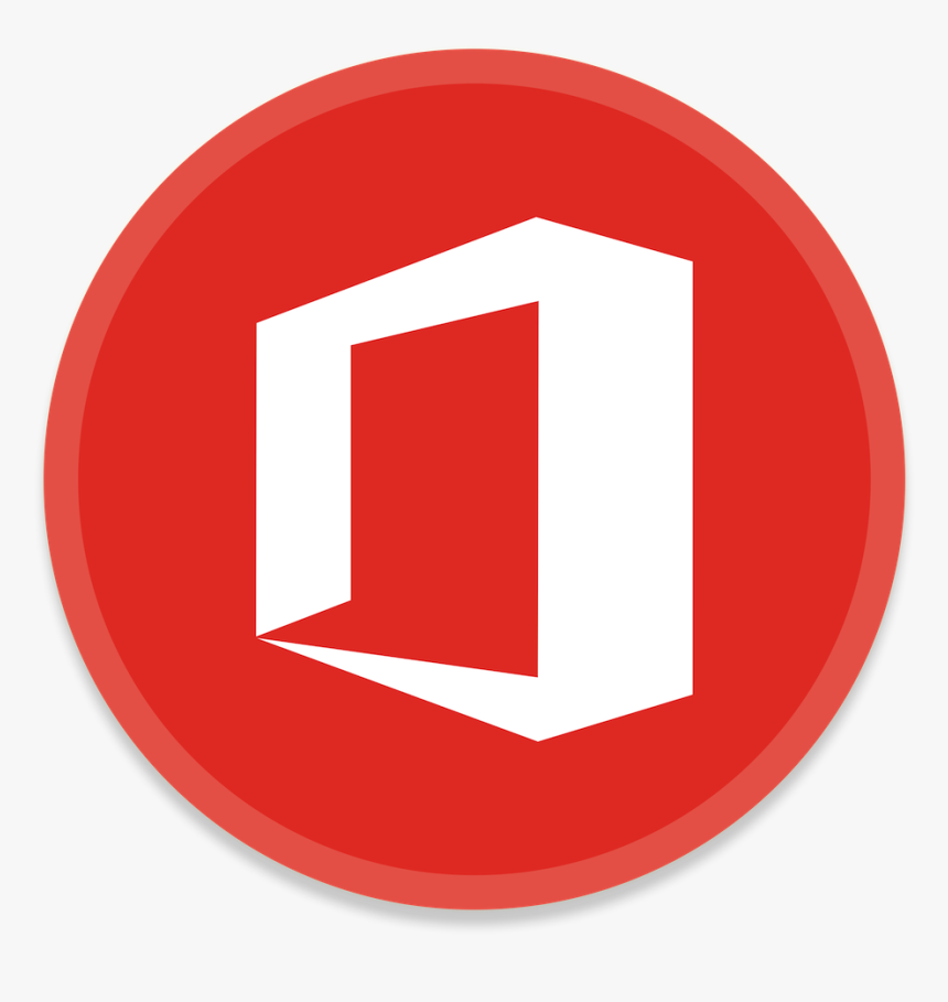 Microsoft Office Button Red Png Logo - Youtube Circle Icon Png