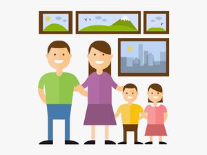 Cartoon Home Silhouette Illustration - Home Family Cartoon Png