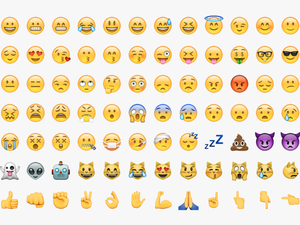 Este Pack Contém Todos Os Emojis Do Whatsapp Em Formato - All Face Emojis