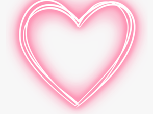 #love #neon #heart #pink #freetoedit - Transparent Neon Pink Heart