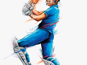 Cricket Player Vector