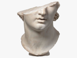 Sticker Cutout Head Bronze - Greek Statue Png