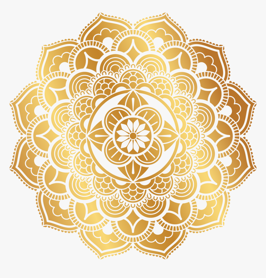 Mandala Design - Vector Golden M