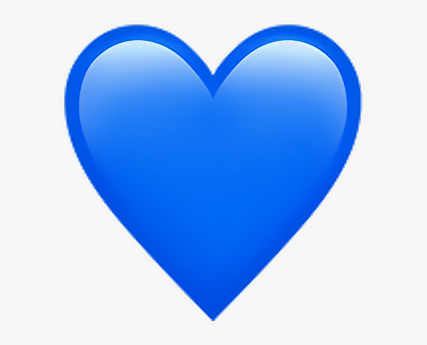 Blue Heart Emoji Png - Heart