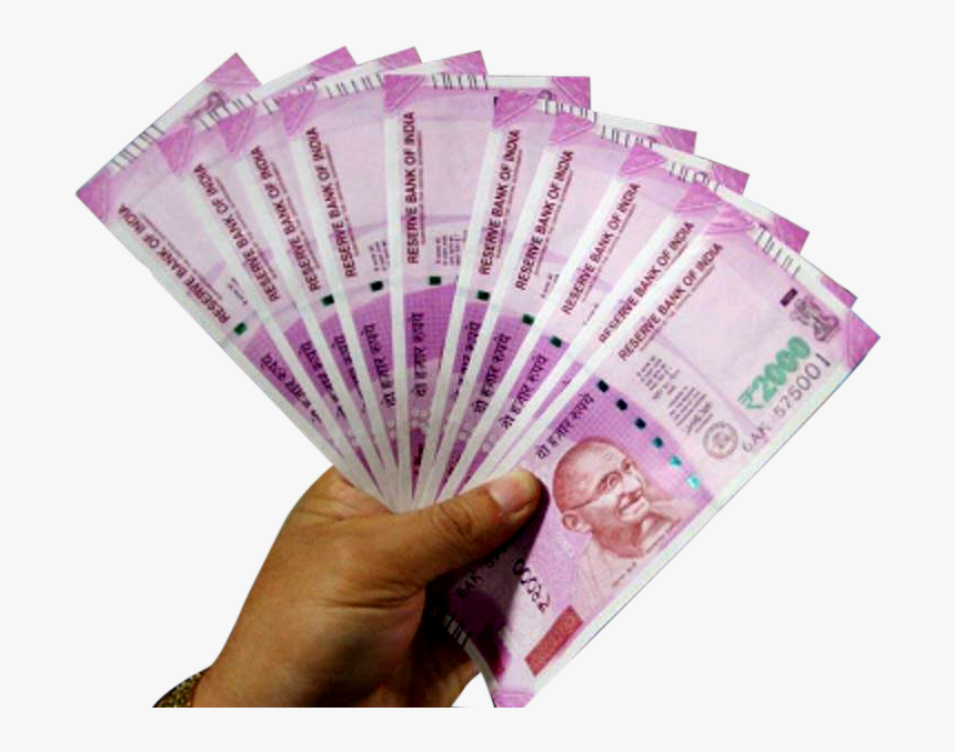 Indian Money Png In Hand - 9 Lak