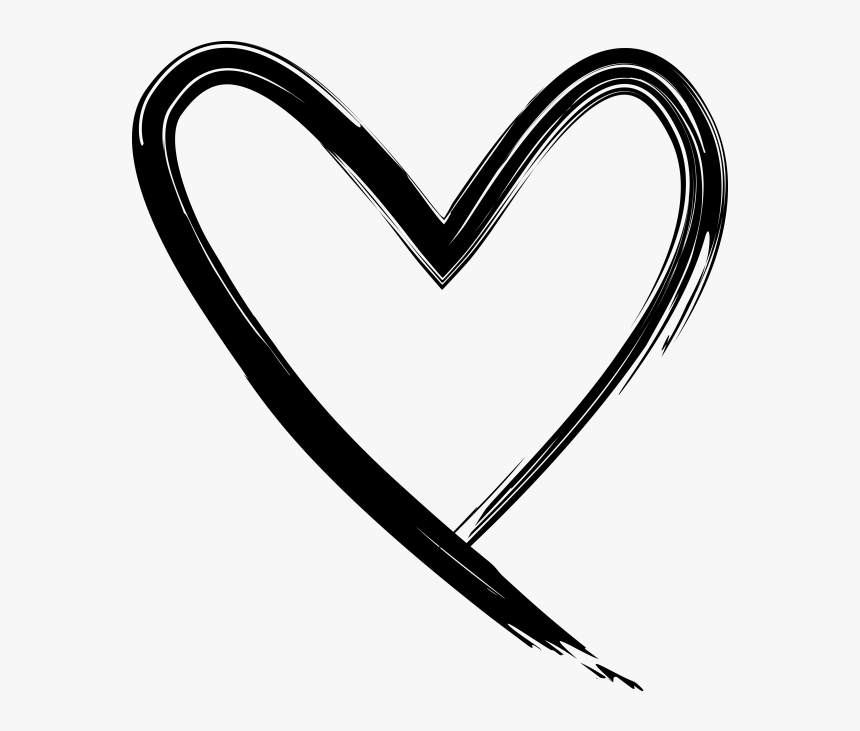 Hand Drawn Heart - Transparent Background Hand Drawn Heart Png