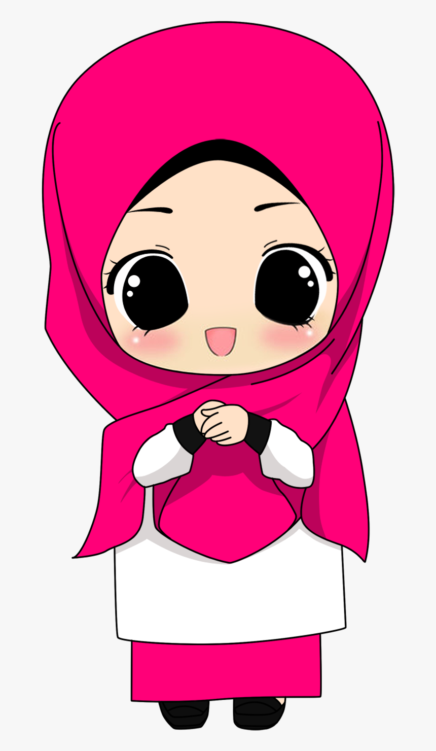 Gambar Kartun Muslimah Png 1 Png Image - Hijab Cartoon Png