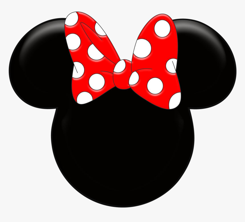 Transparent Minnie Mouse Head Png - Cabeça Minnie Vermelha Png