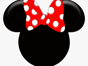 Transparent Minnie Mouse Head Png - Cabeça Minnie Vermelha Png
