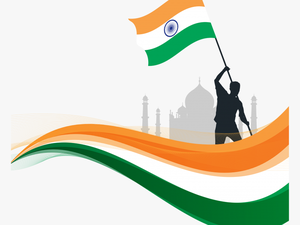 Indian Republic Day Flyaing Indian Flag Png - India Flag Vector Png