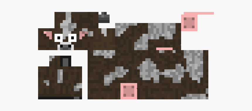 Cow Minecraft Skin Layout Png Jerusalem House - Mob Skin In Minecraft