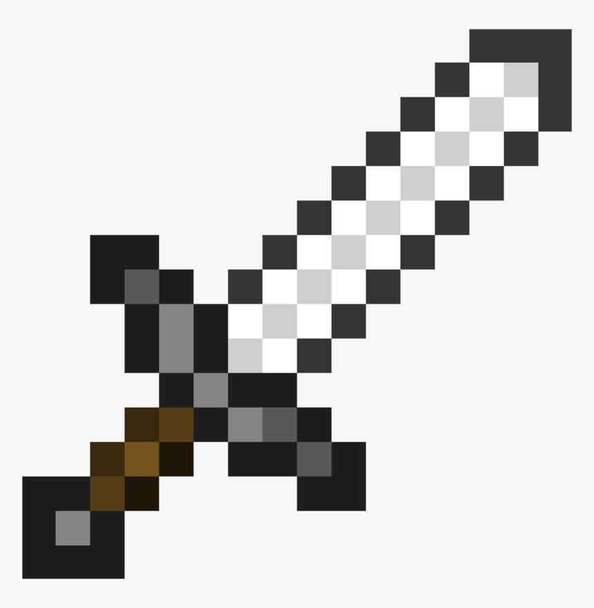 Minecraft Iron Sword Png - Minec