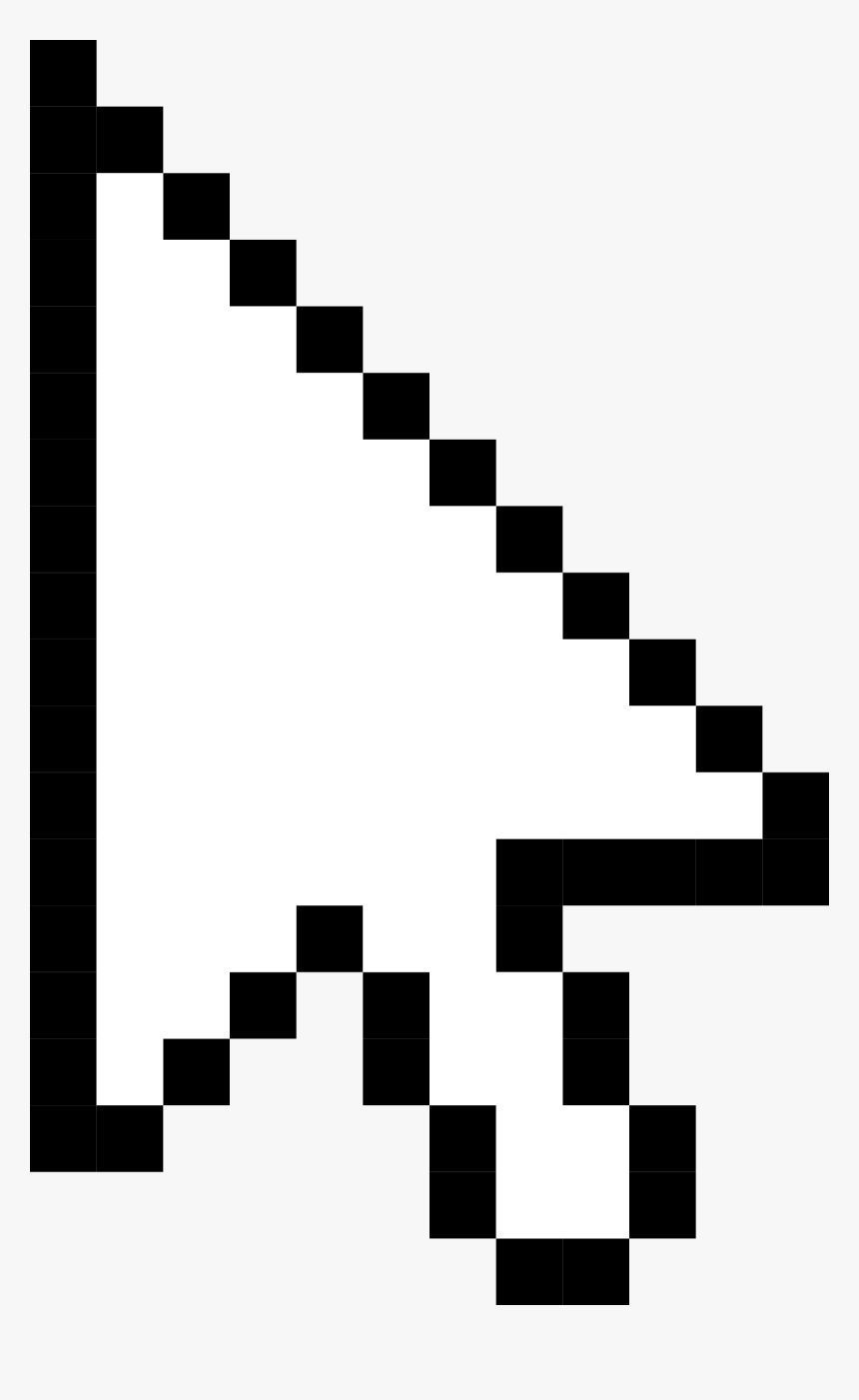 Mouse Cursor Png - Pixelated Mou
