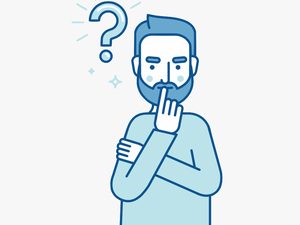 Transparent Guy Thinking Png - Illustration Question Mark Idea Icon