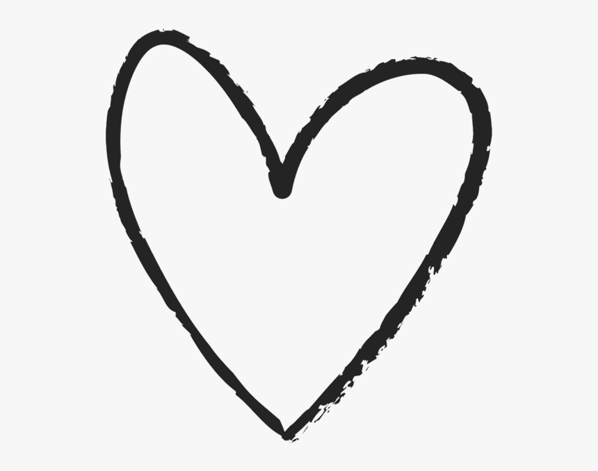 Transparent Heart Doodle Png - Hand Drawn Heart Icon