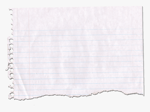 Torn Notebook Paper Png - Paper