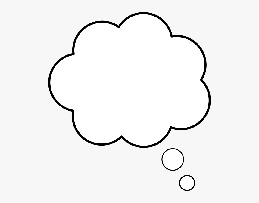 White Thought Bubble Png - White