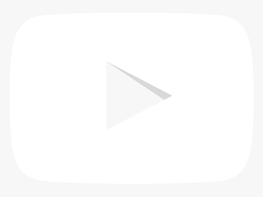 White Youtube Play Button Png - 
