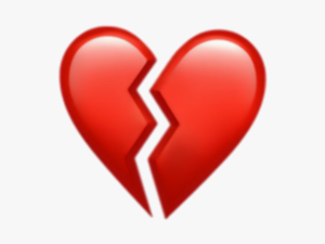 Broken Heart Clipart Picsart - Broken Heart Iphone Emoji