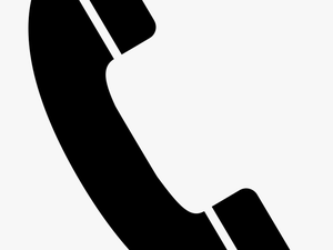 Phone Contact - Phone Icon Png Black