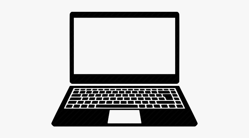Laptop Cartoon - Transparent Background Laptop Clipart