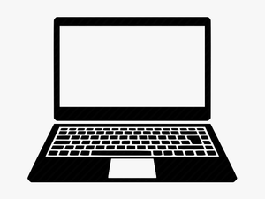 Laptop Cartoon - Transparent Background Laptop Clipart