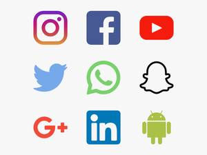 Transparent Png Images Of Social Media Icons - Png Format Social Media Icons Png