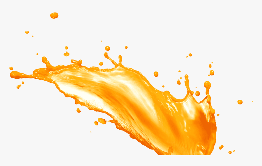 Orange Juice Splash - Juice Fruits Png