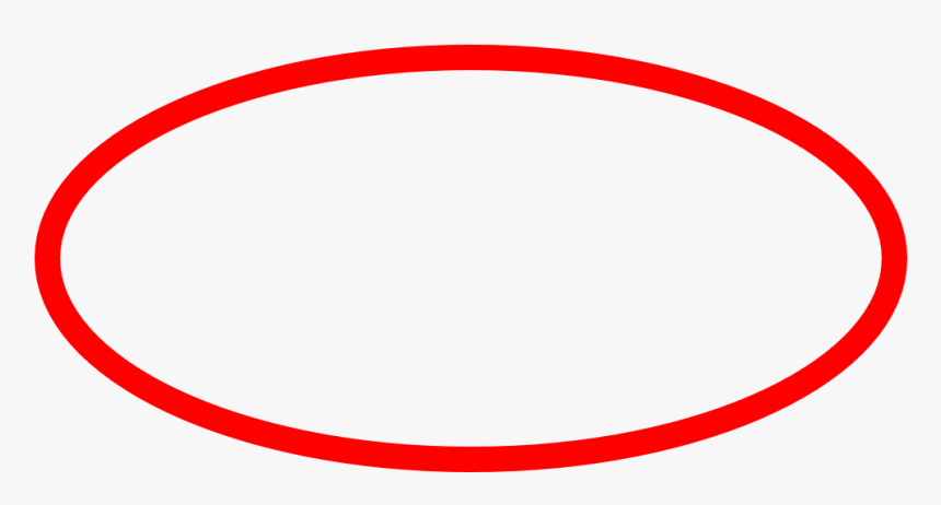 Red Ellipse - Transparent Backgr
