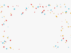 Transparent White Confetti Png - Party Item Png